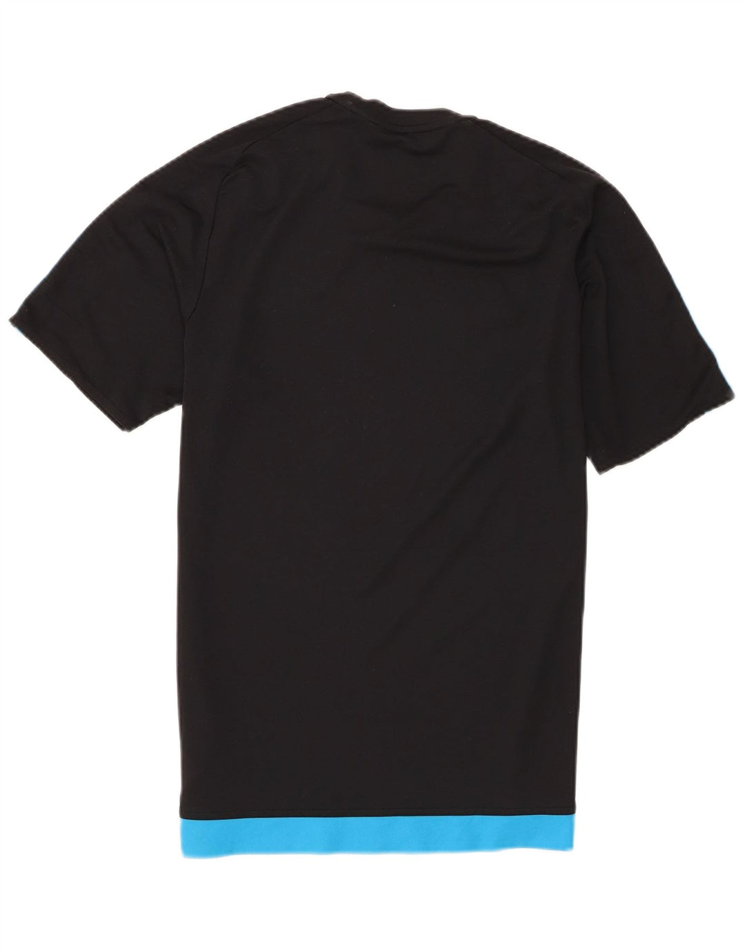 Adidas Herre Climalite T-Shirt Top Medium Sort Colourblock Polyester