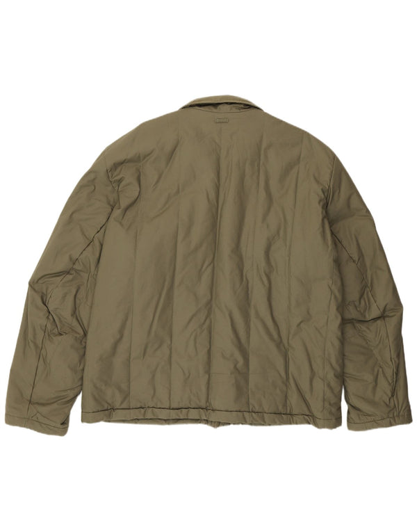 Napapijri Herre polstret jakke UK 44 2XL Khaki Bomuld