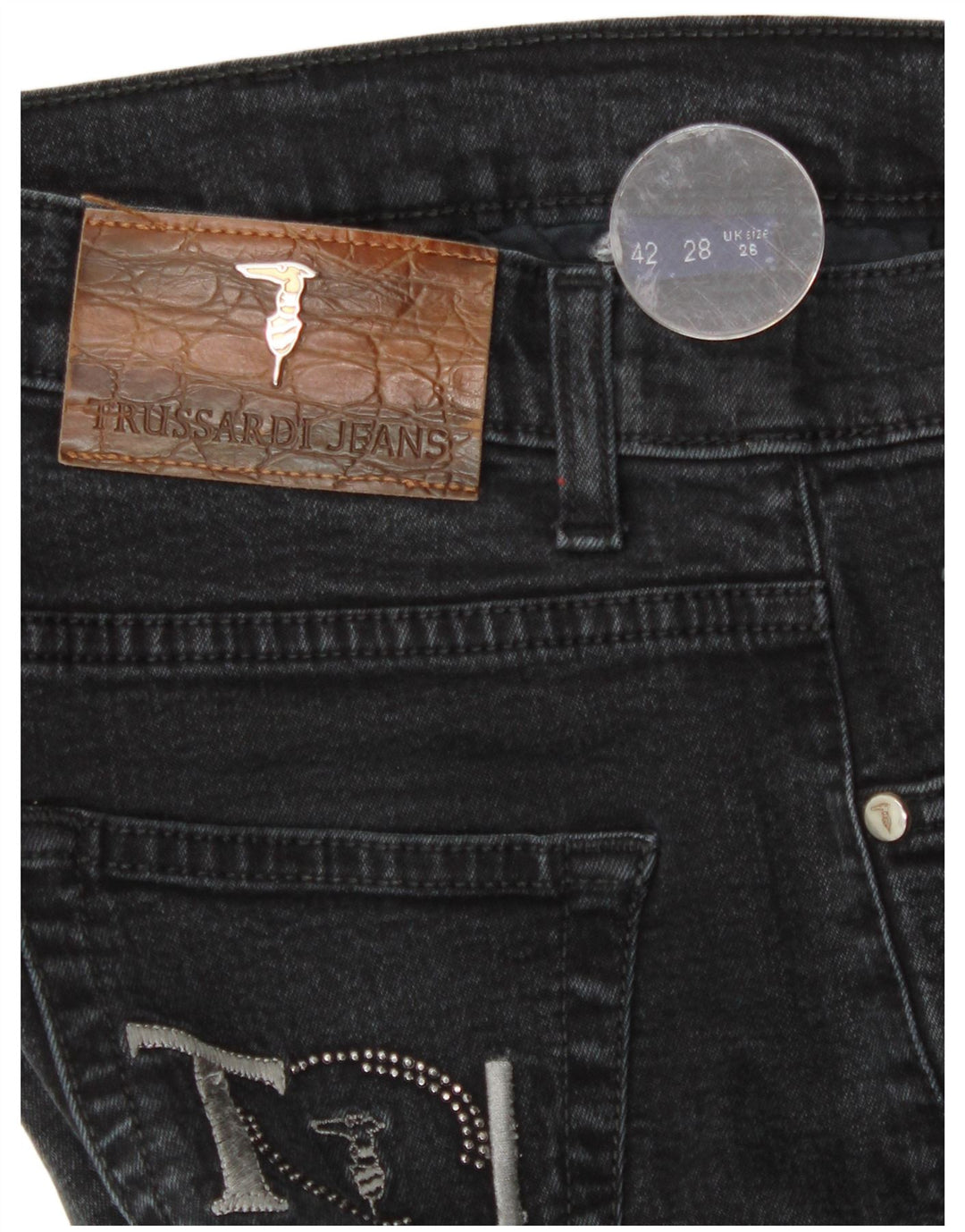 Trussardi Lige Jeans til kvinder W26 L29 Grå
