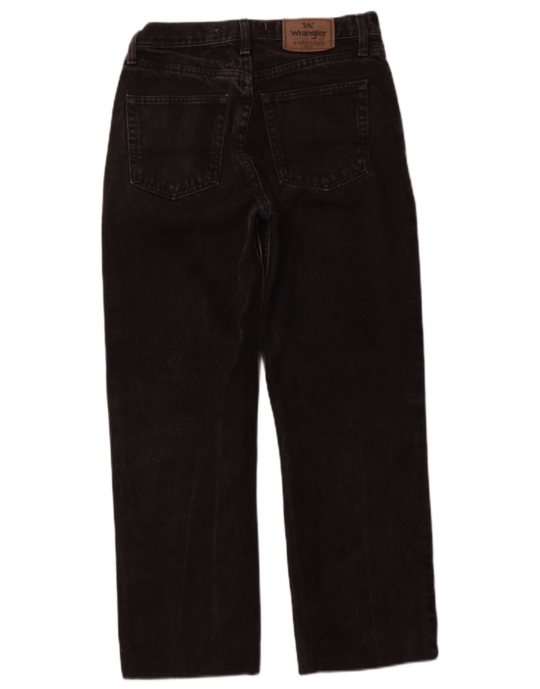 WRANGLER Straight jeans til mænd W29 L27 sort bomuld