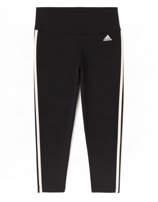 Adidas Dame Aeroready Capri Leggings UK 8/10 Small Black Polyester