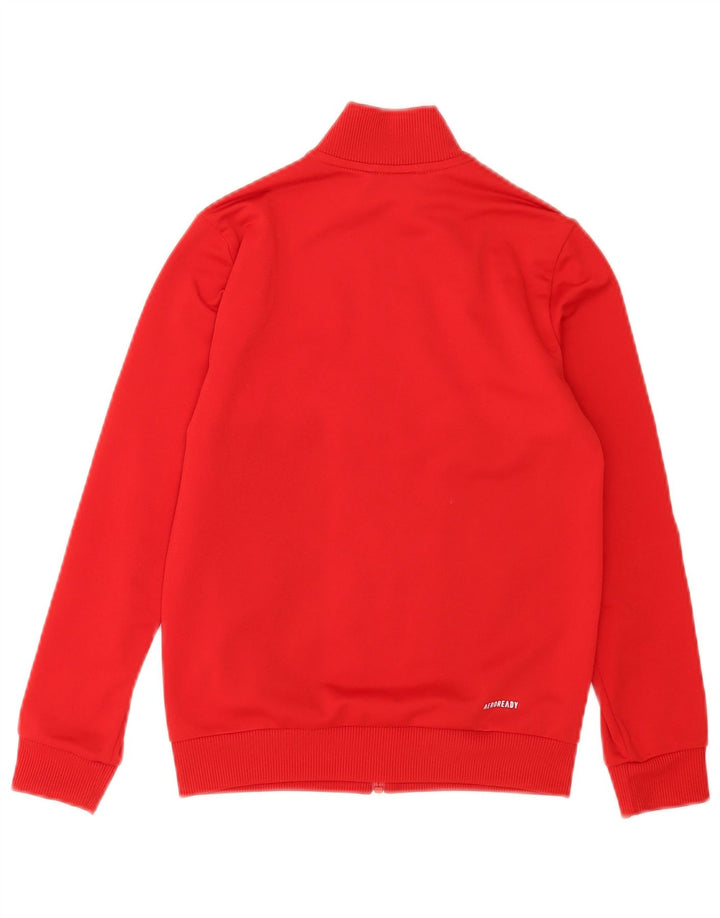 Adidas Boys Aeroready Tracksuit Topjakke 9-10 År Rød Colourblock