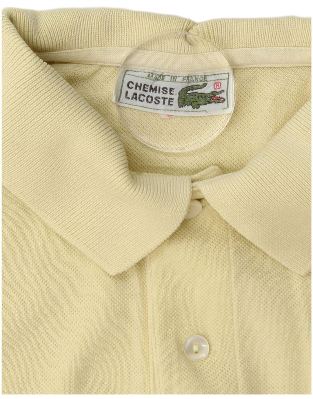 LACOSTE Poloshirt til mænd størrelse 3 Lille gul bomuld