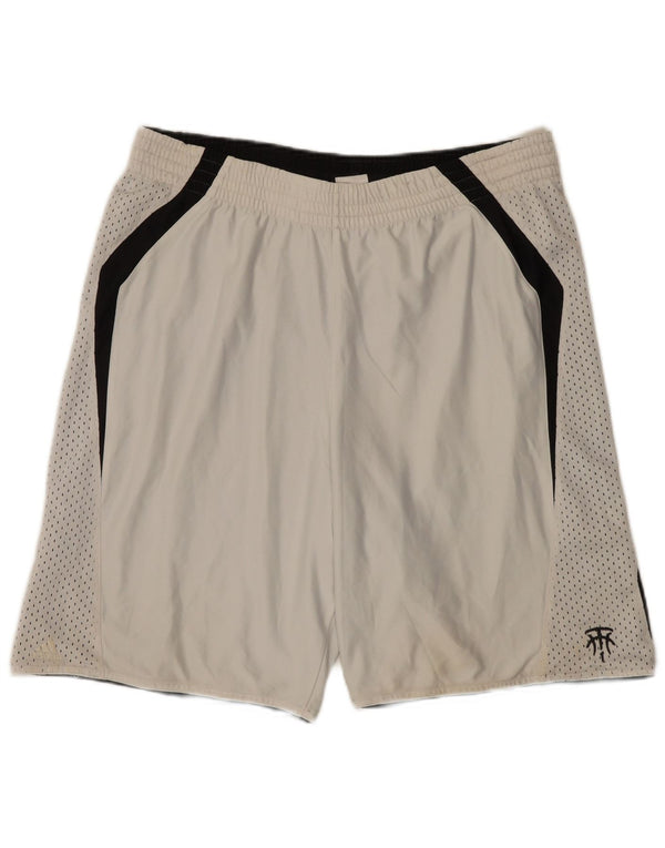 Adidas Sportsshorts til mænd Medium White Colourblock Polyester