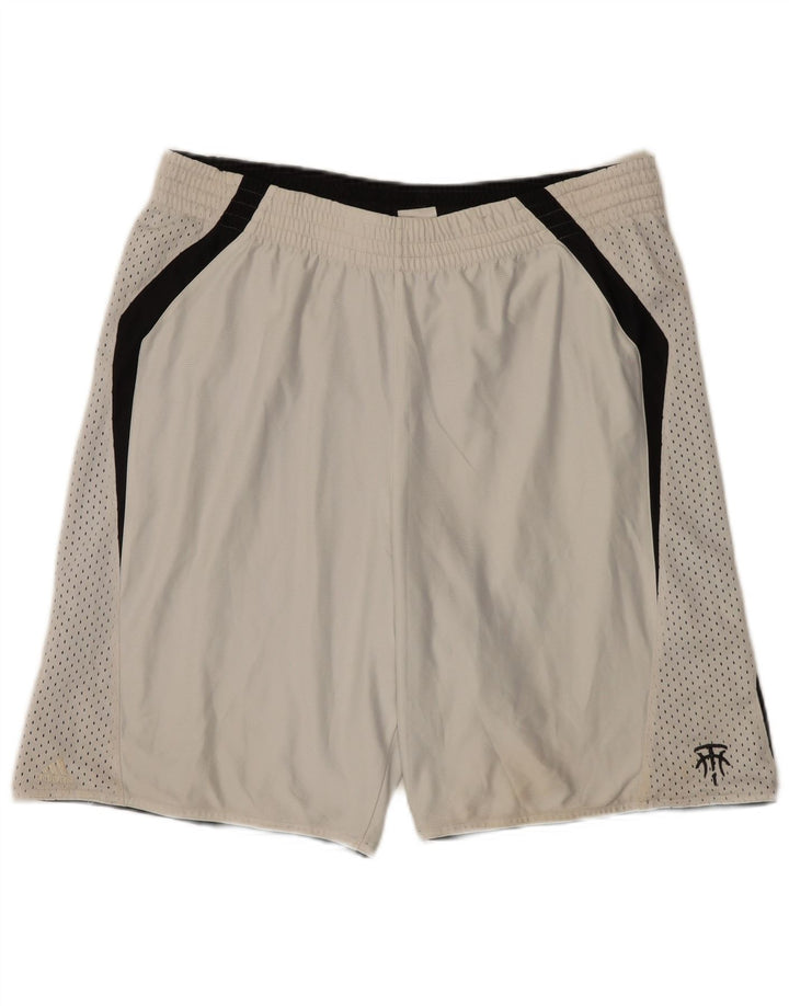 Adidas Sportsshorts til mænd Medium White Colourblock Polyester