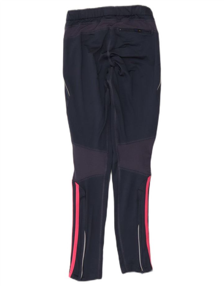 ADIDAS Womens Tracksuit Trousers UK 10 Small  Navy Blue Polyester