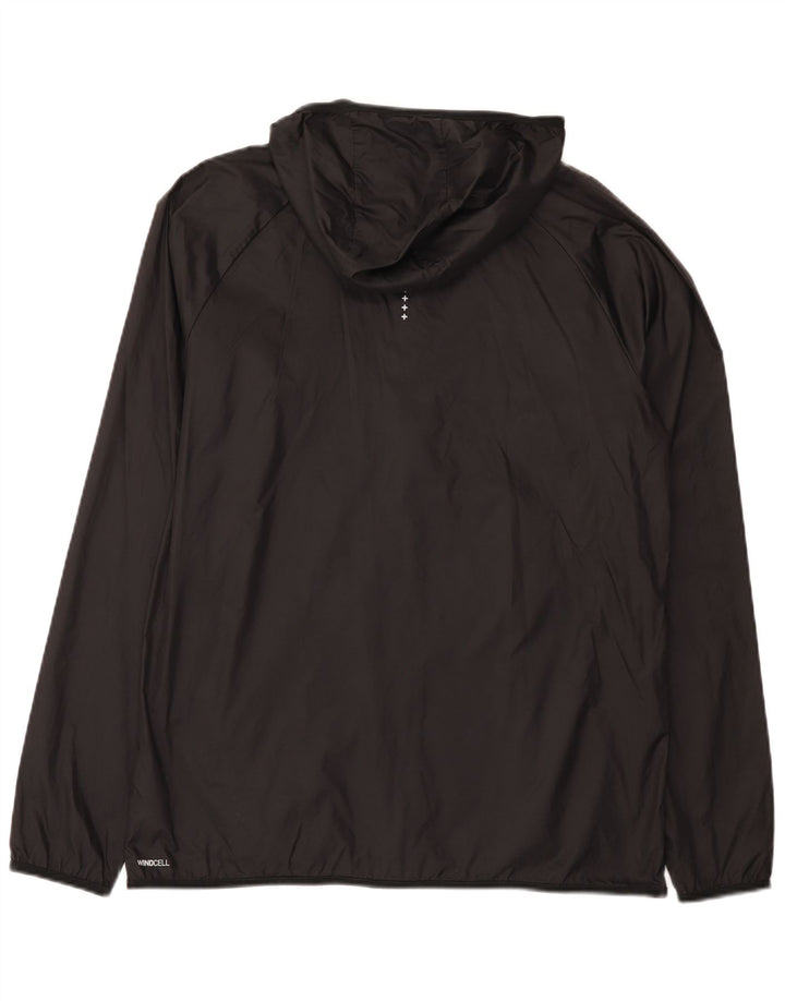 Puma Herre Løbe Hætte Træningsdragt Top Jakke Medium Sort Nylon