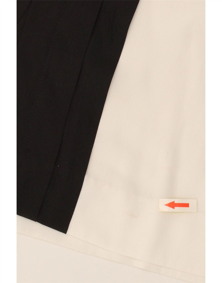 CALVIN KLEIN Dame ærmeløs bluse Top UK 14 Medium White Colourblock