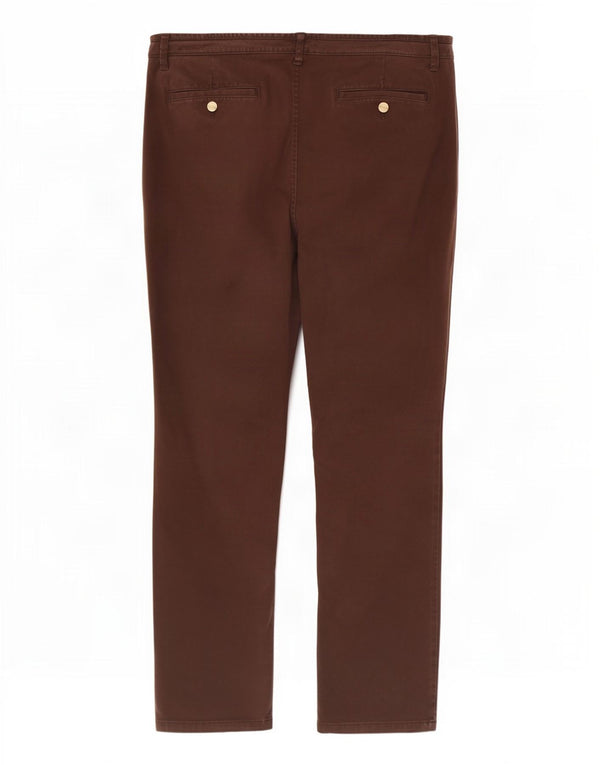 Marks & Spencer Dame Per Una Slim Chinobukser med høj talje W36 L29 Brun