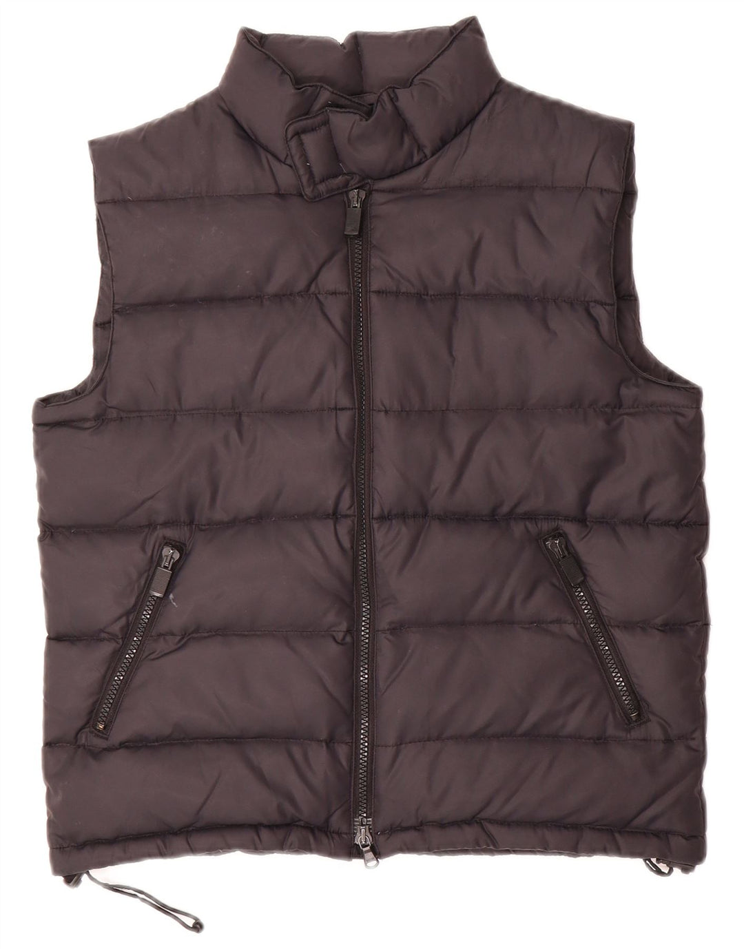 Aspesi Womens Polstret Gilet UK 6 XS Sort Polyamid