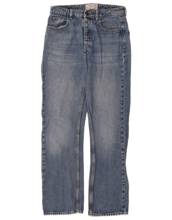 Fed Face Dame Straight Jeans UK 8 Small W27 L28 Blue Cotton