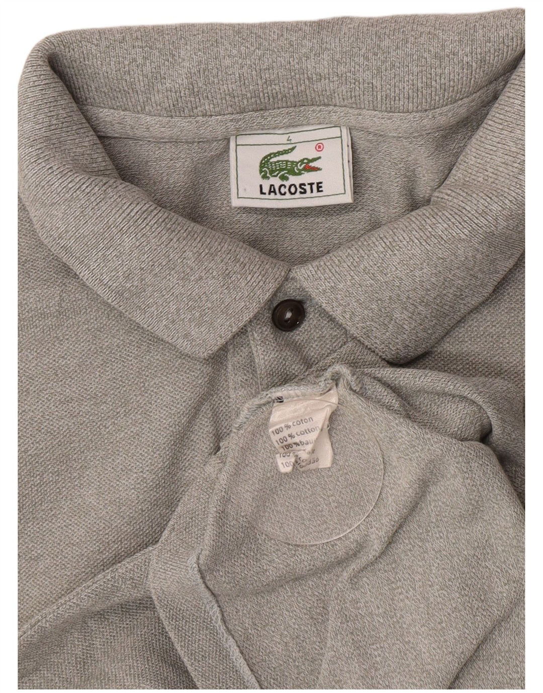 Lacoste herre poloskjorte str. 4 Medium grå bomuld