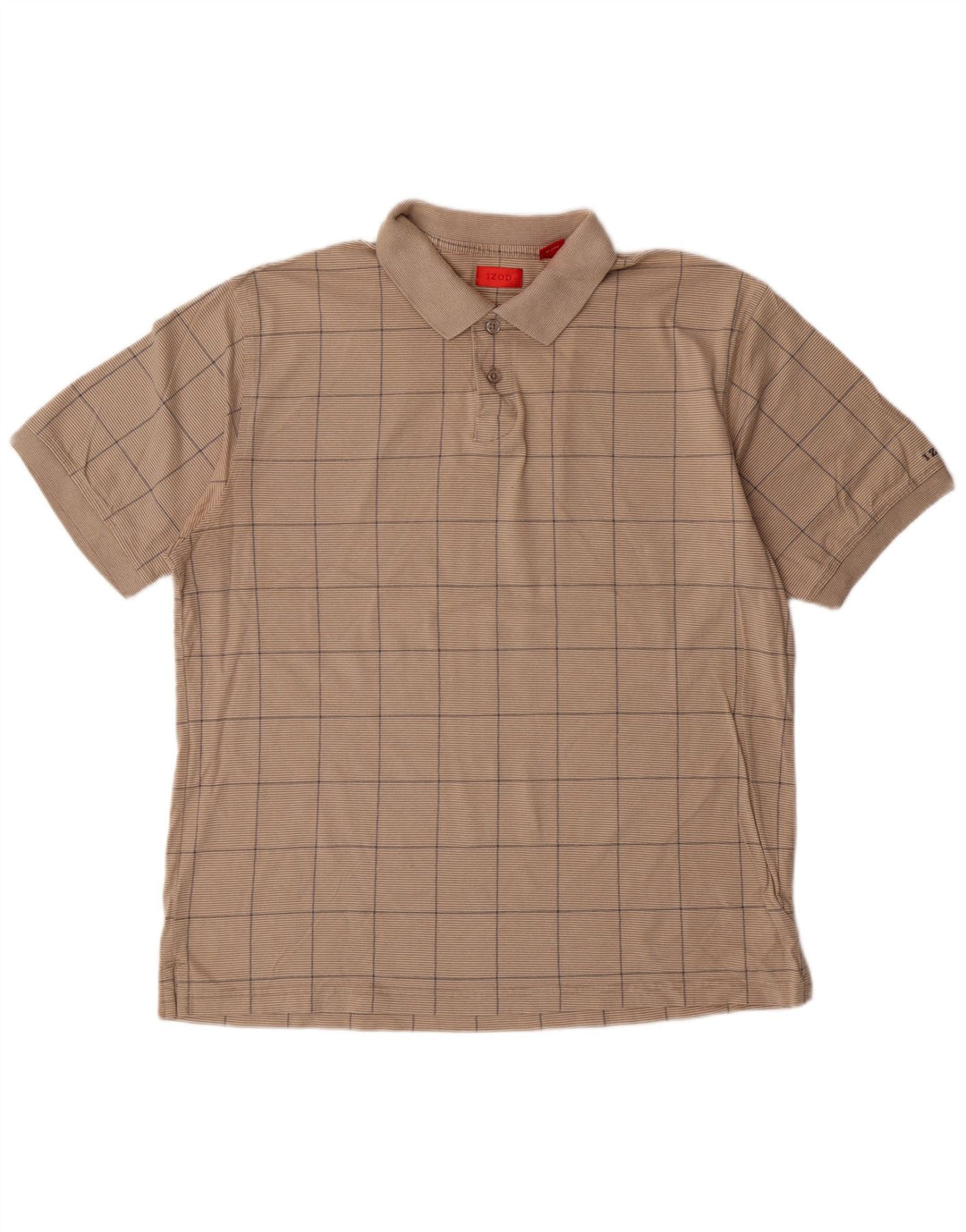 Izod Poloshirt til mænd Stor Beige Geometrisk Bomuld
