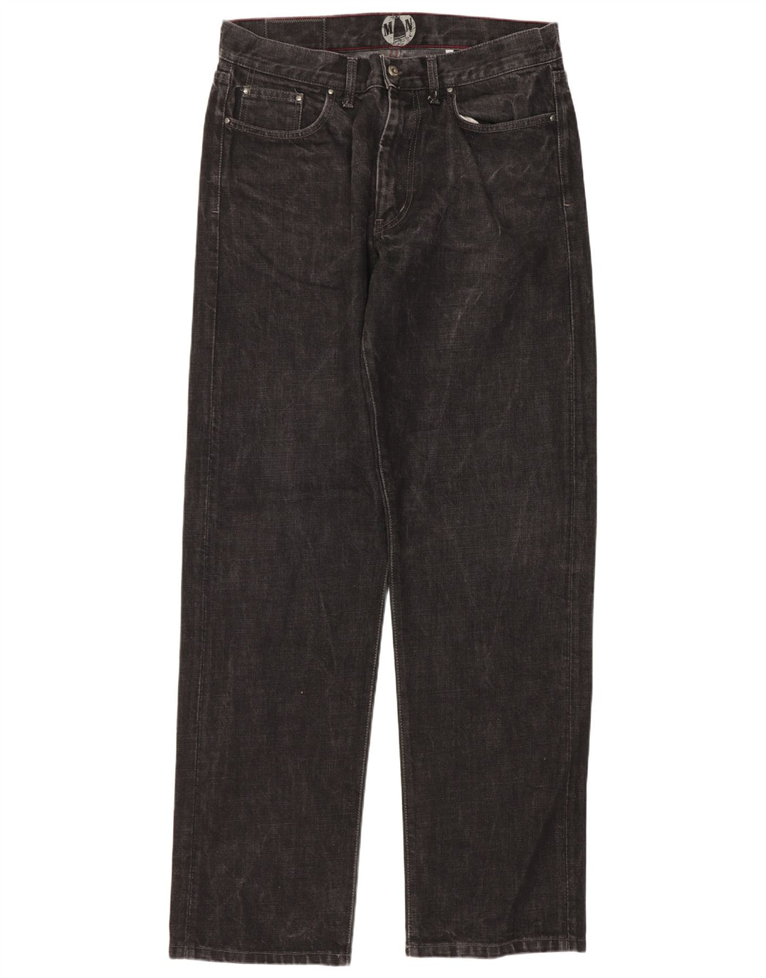 Murphy & Nye Straight Jeans til mænd W34 L33 Sort bomuld