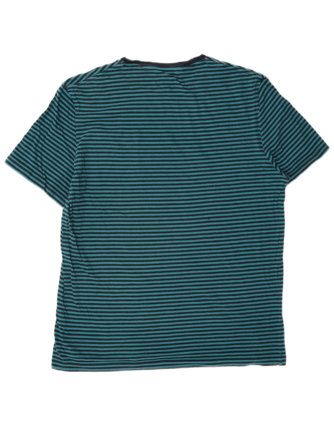 Jack Wills Herre T-shirt Top Medium Blue Pinstripe Bomuld