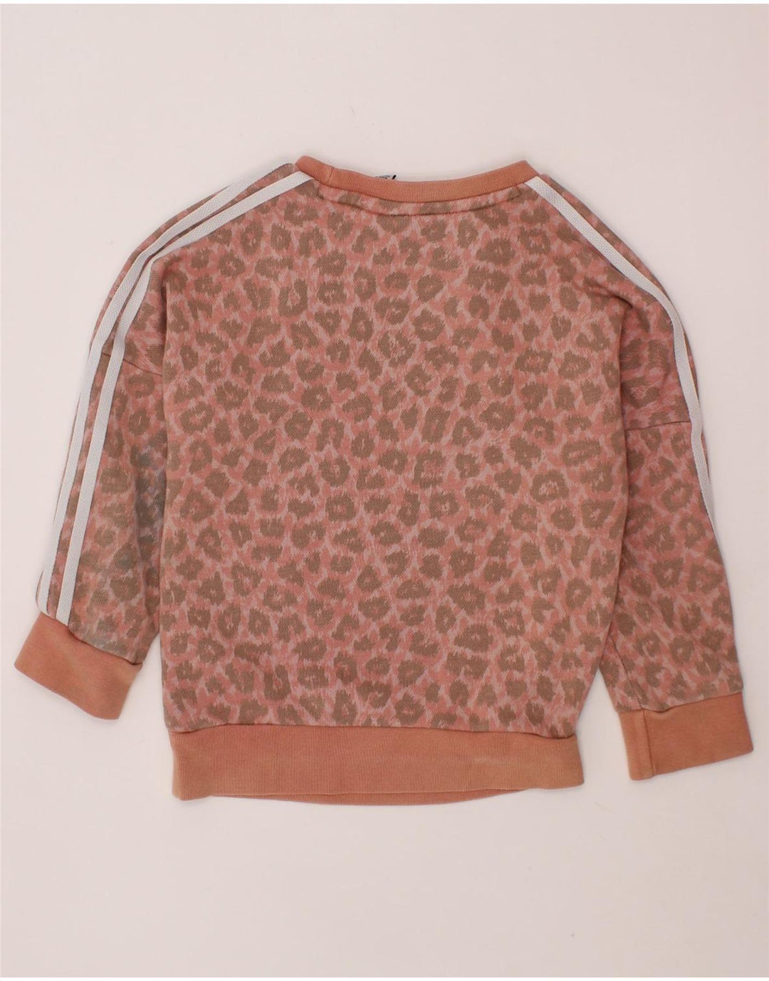 ADIDAS Baby Girls hel træningsdragt 18-24 måneder Pink Animal Print Bomuld