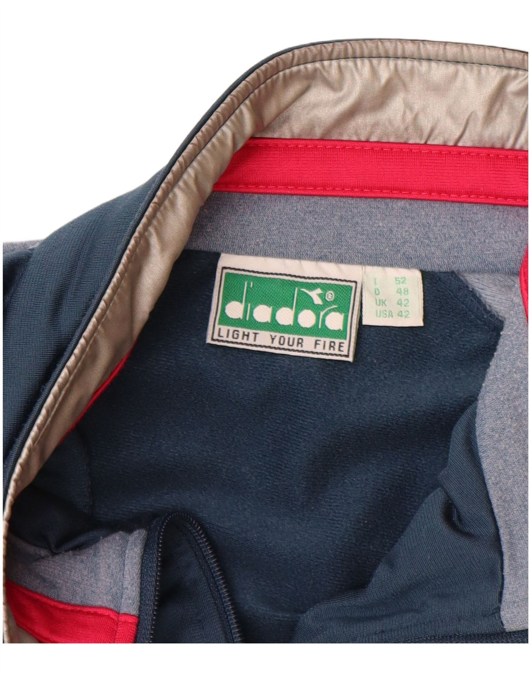 DIADORA Træningsdragt topjakke til mænd UK 42 Stor marineblå farveblok