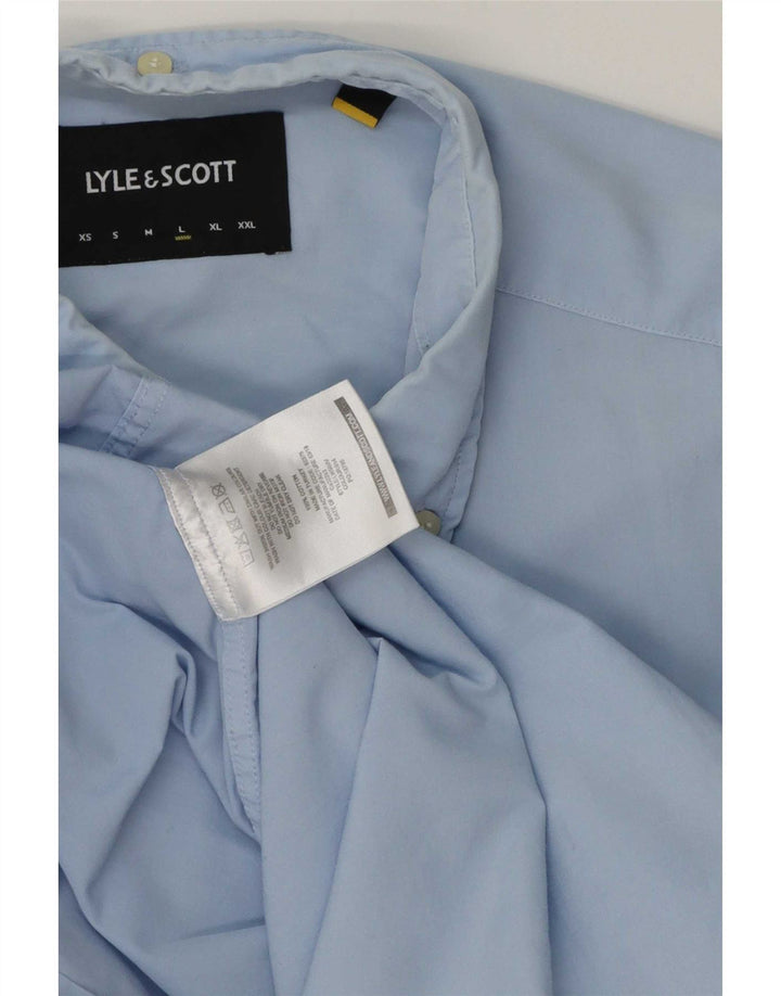 Lyle & Scott herreskjorte stor blå bomuld