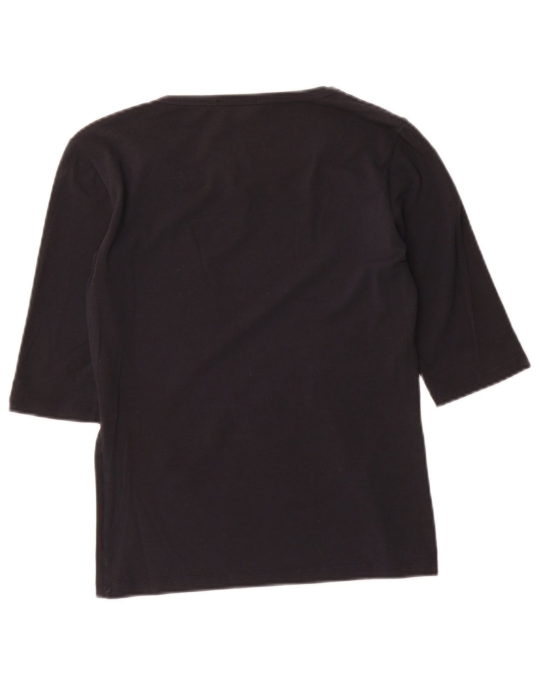 Max Mara Dame Top 3/4 ærme UK 8 Lille Sort