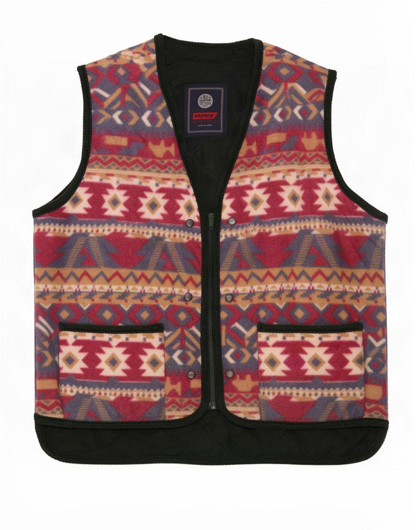 Master Herre Fleece Gilet UK 42 XL Multicolored Fair Isle
