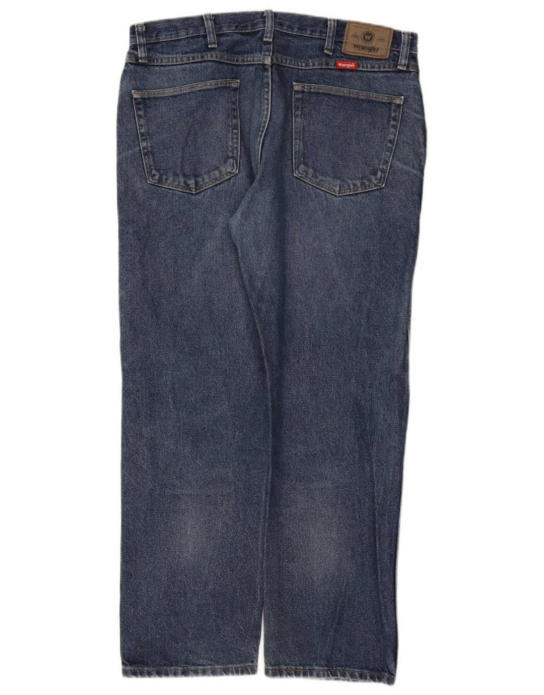 Wrangler Herre Regular Fit Straight Jeans W36 L29 Blå Bomuld