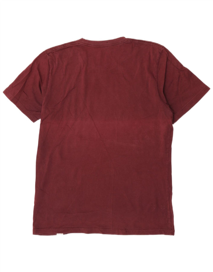 Carhartt Herre grafisk T-shirt Top Medium Bourgogne bomuld