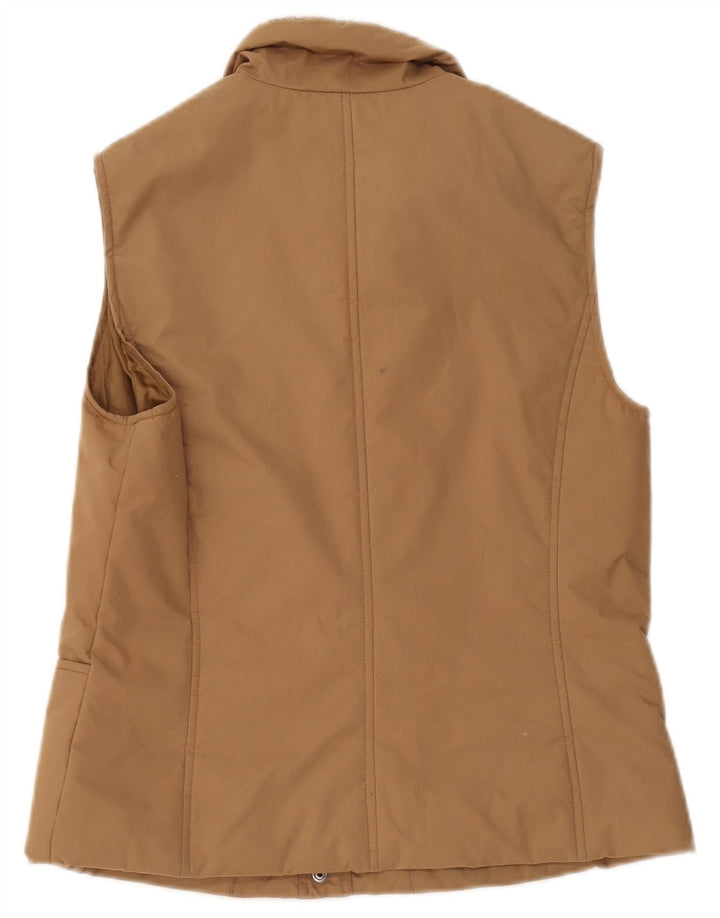 Max & Co. Dame Oversized Polstret Gilet UK 10 Small Beige Bomuld