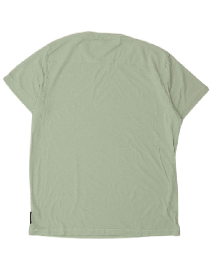 French Connection Herre T-Shirt Top Stor Grøn Bomuld