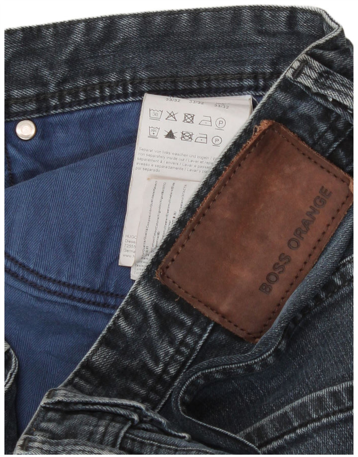 Hugo Boss Dame Slim Jeans W33 L32 Blå Bomuld