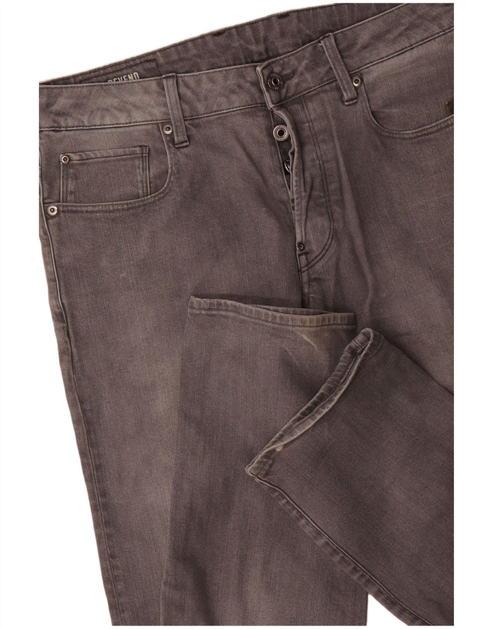 G-Star Straight Jeans til mænd W32 L32 Grå bomuld