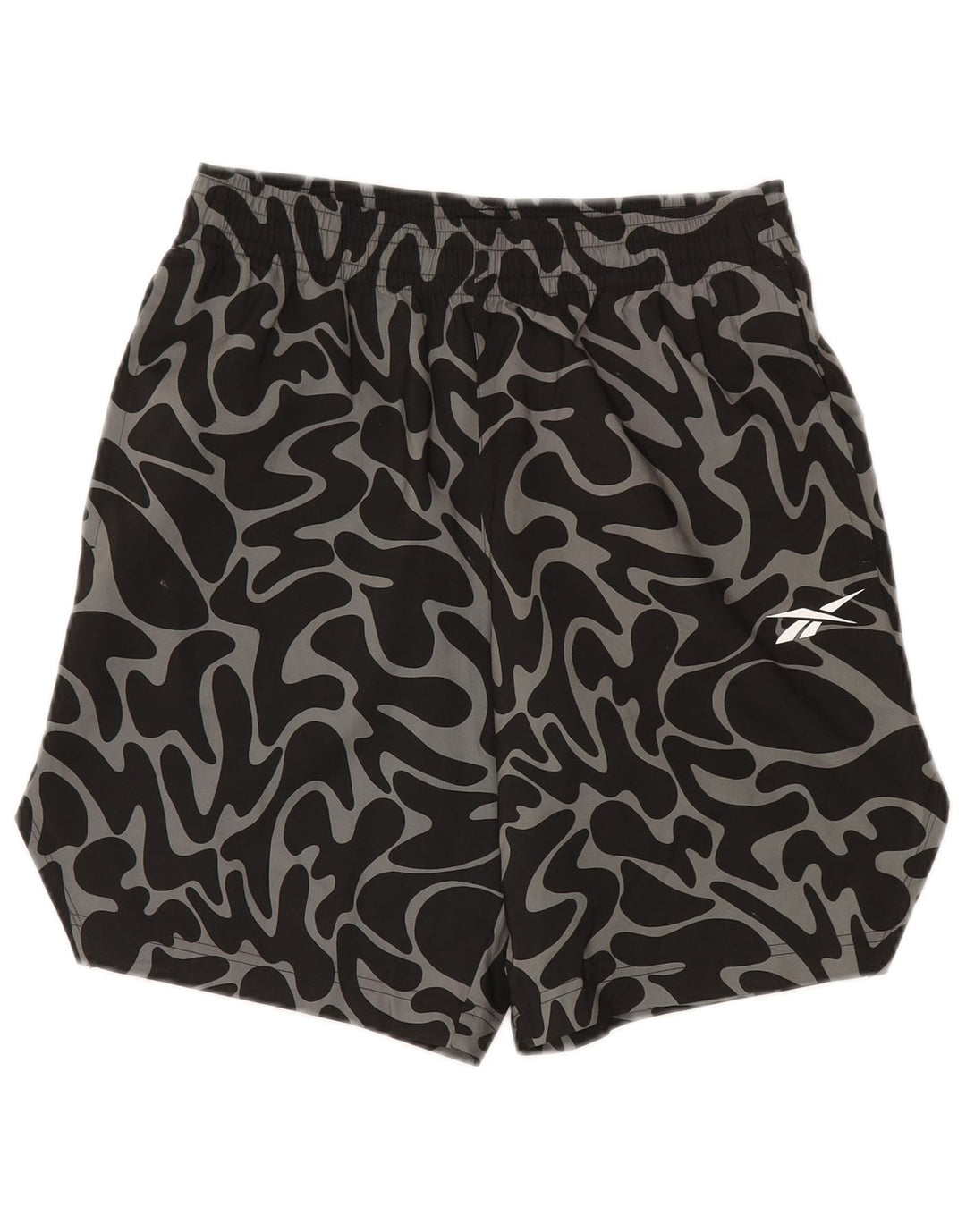 Reebok Herre Sportshorts XS Sort Camouflage Polyester
