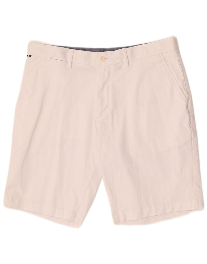 Tommy Hilfiger Herre Chino Shorts W33 Medium Hvid Bomuld