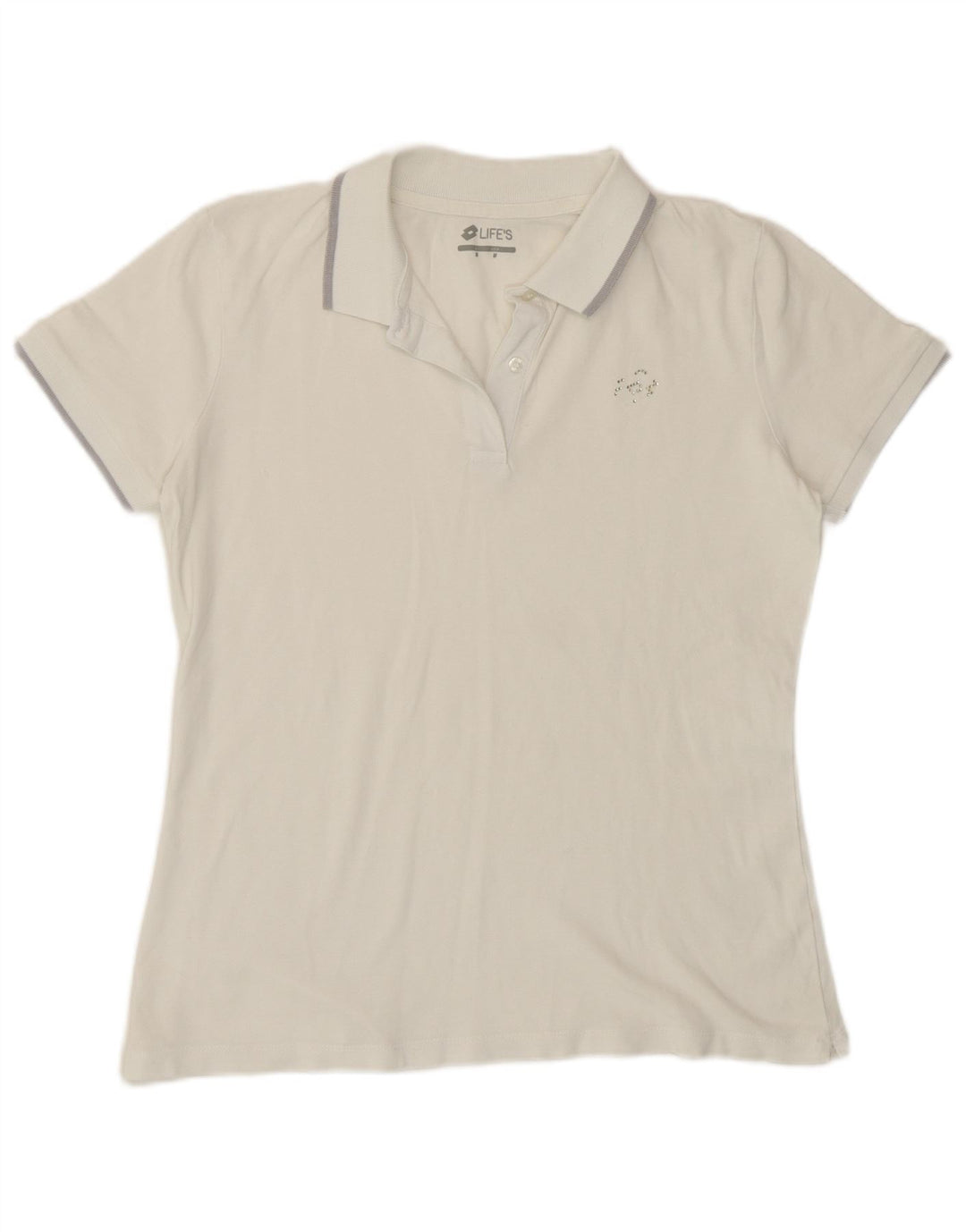 Lotto Dame Polo Shirt UK 14 Medium White