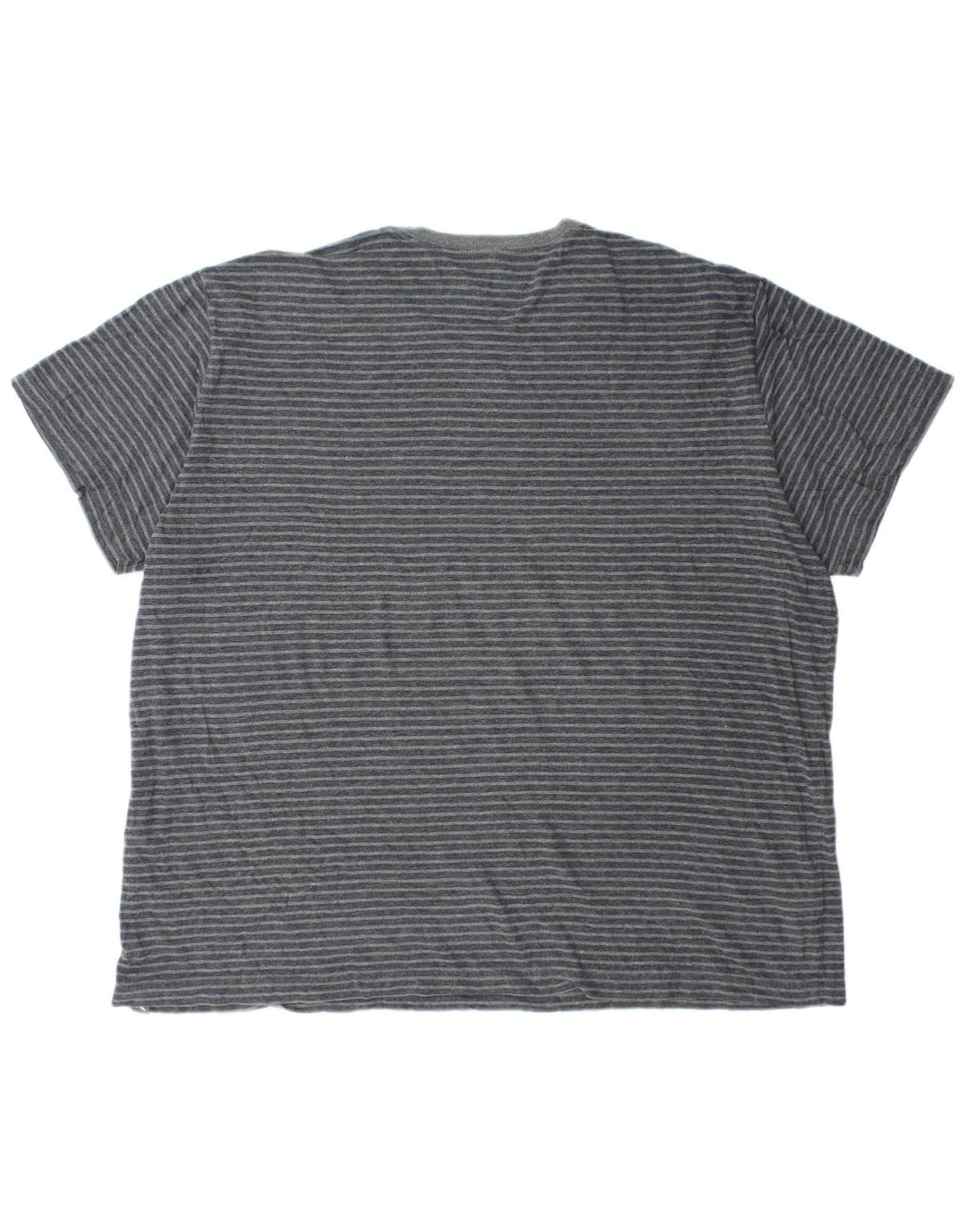 EDDIE BAUER Herre T-Shirt Top 2XL Grå Stribet Bomuld