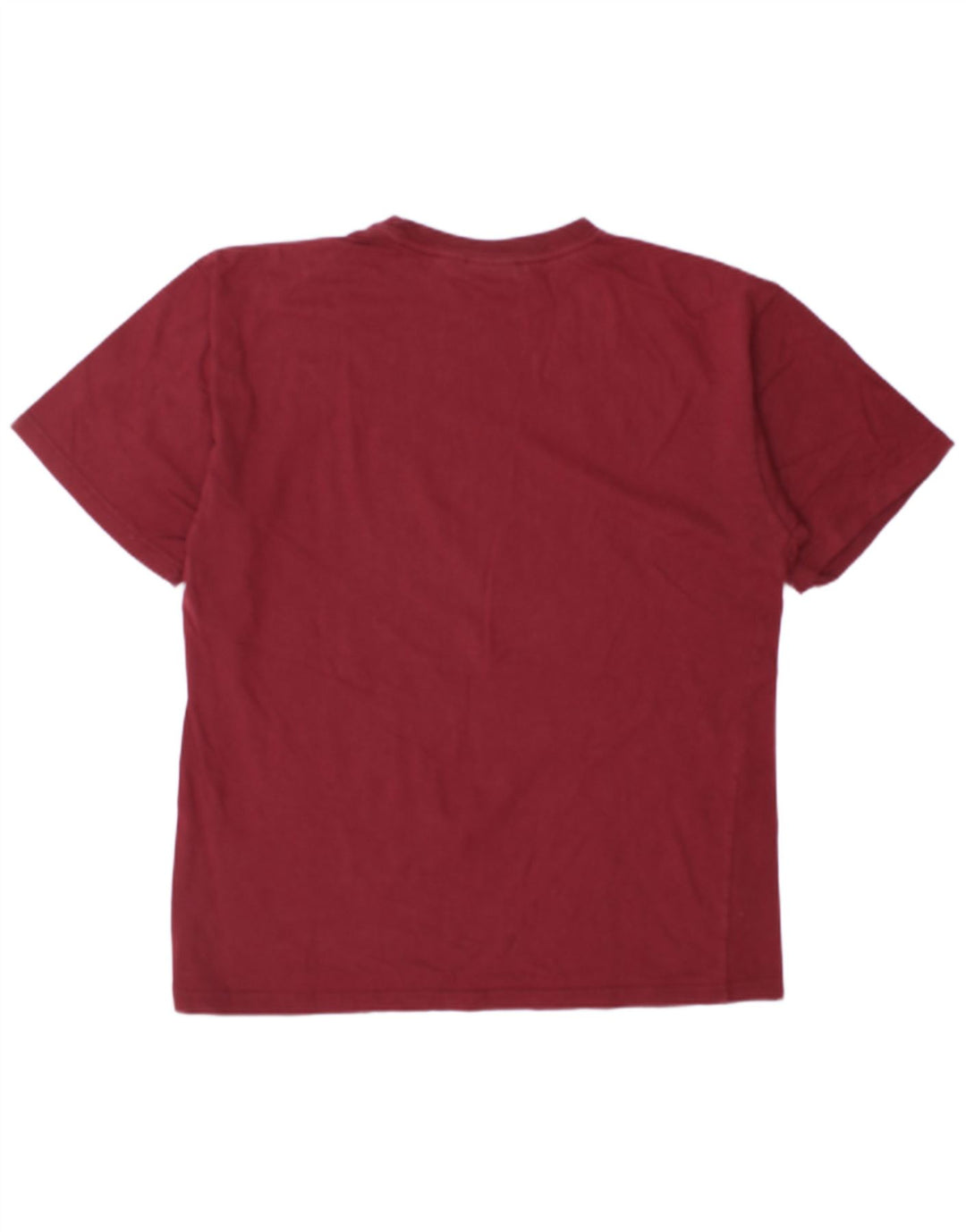 Reebok Herre T-Shirt Top Stor Bourgogne Bomuld