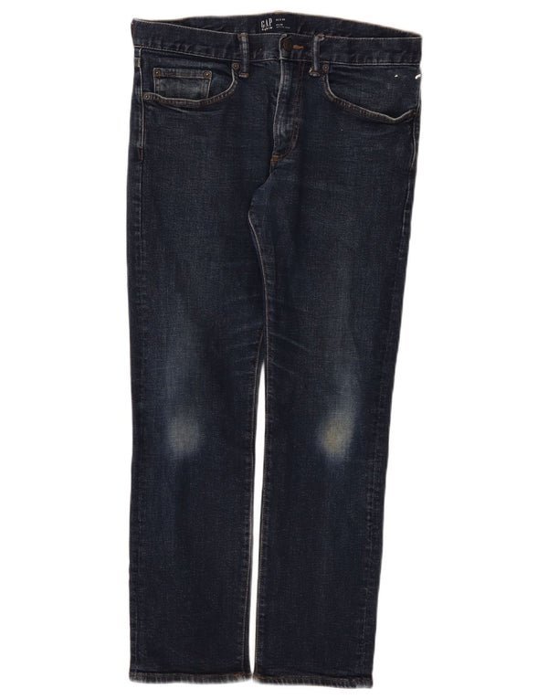 Gap Herre Slim Jeans W32 L27 Marineblå Bomuld