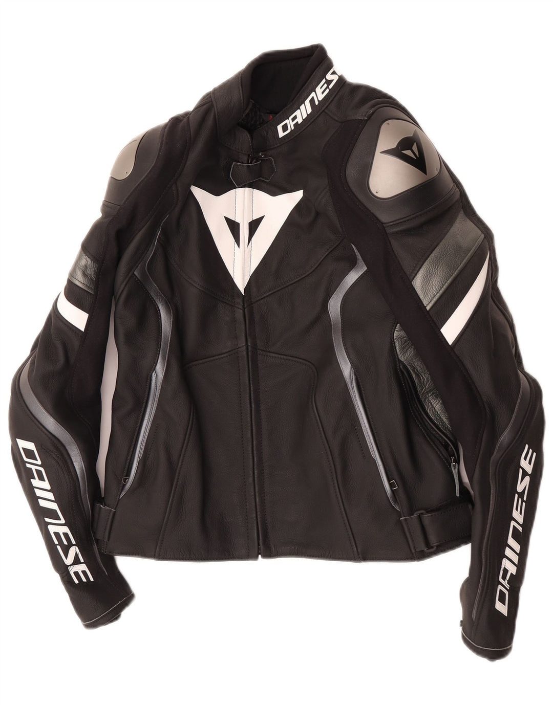 Dainese Dame Læder Biker Jacket IT 42 Medium Sort Læder Biker