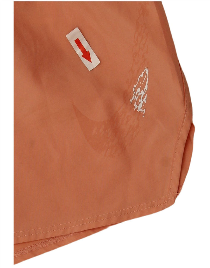 Nike Dame Dri Fit sportsshorts UK 14 Medium Orange Polyester