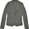 LIU JO Womens 2 Button Blazer Jacket IT 46 Large  Grey Viscose | Vintage Liu Jo | Thrift | Second-Hand Liu Jo | Used Clothing | Messina Hembry 