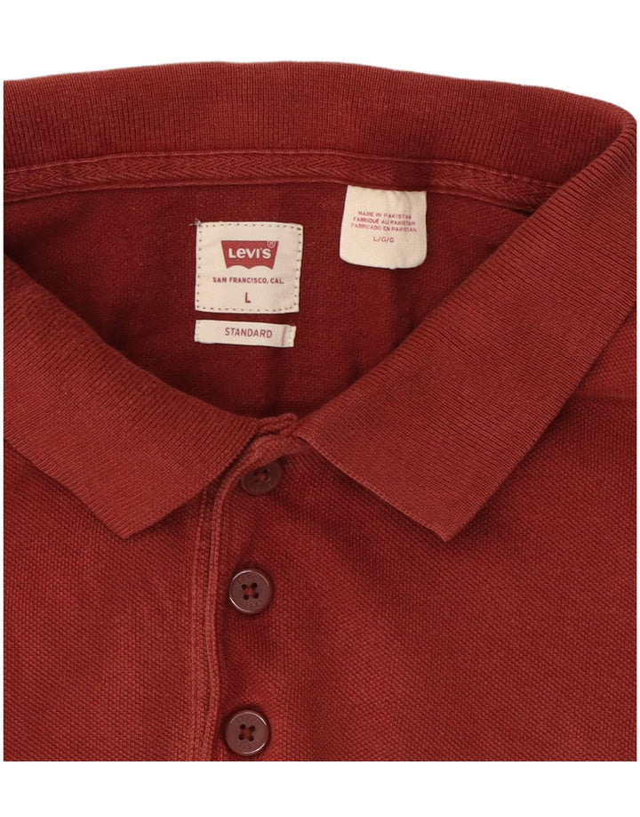 Levi's Standard Polo Shirt til mænd Stor Bourgogne bomuld