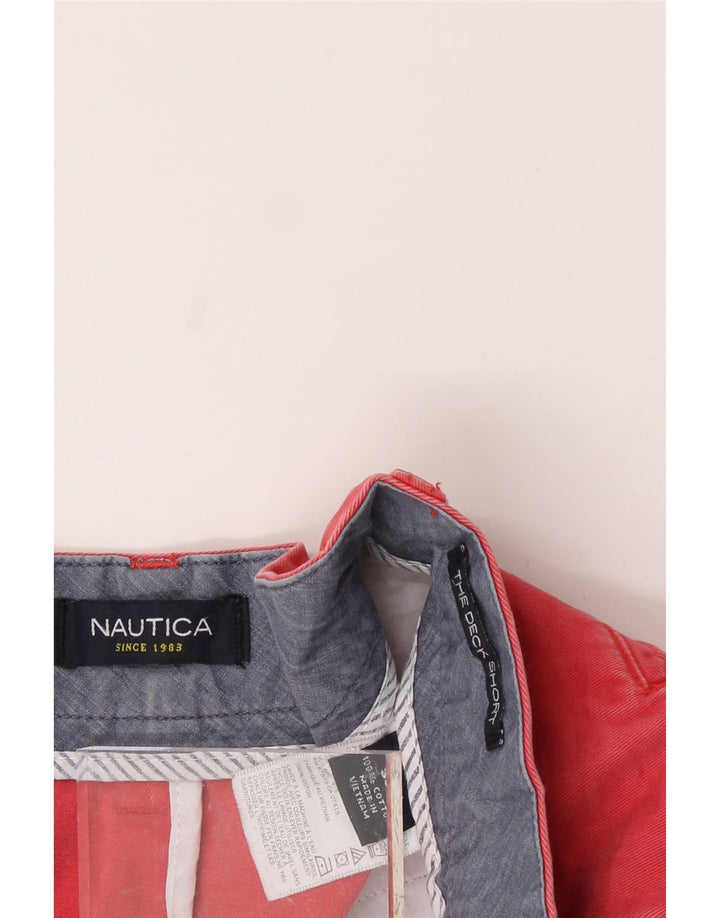 NAUTICA Mens Chino Shorts W36 Large Red Cotton Vintage Nautica and Second-Hand Nautica from Messina Hembry 