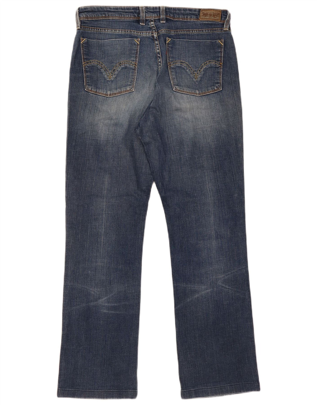 Levi's Dame 627 Straight Jeans W34 L30 Blå Bomuld