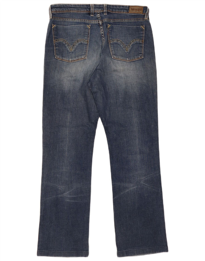 Levi's Dame 627 Straight Jeans W34 L30 Blå Bomuld
