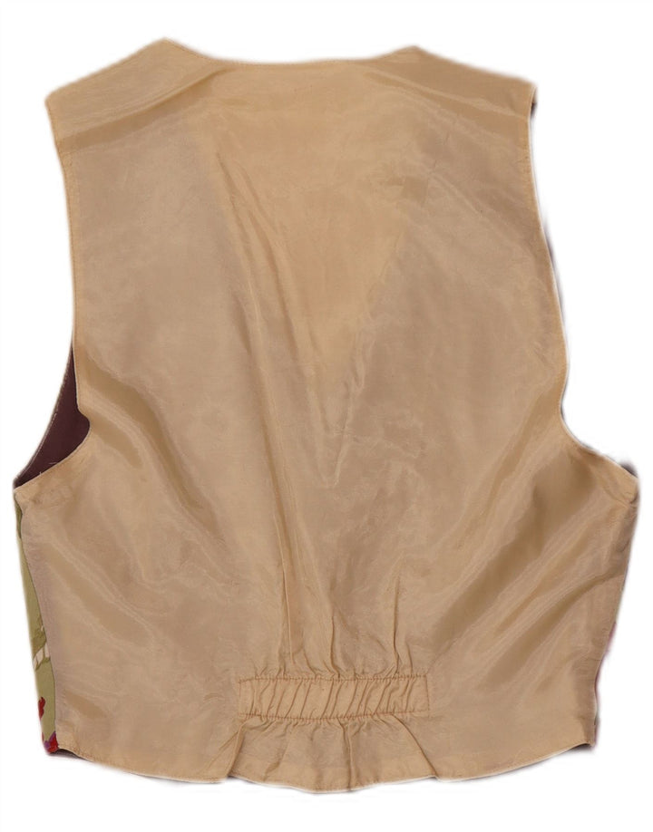Vintage herrevest XS Khaki Floral
