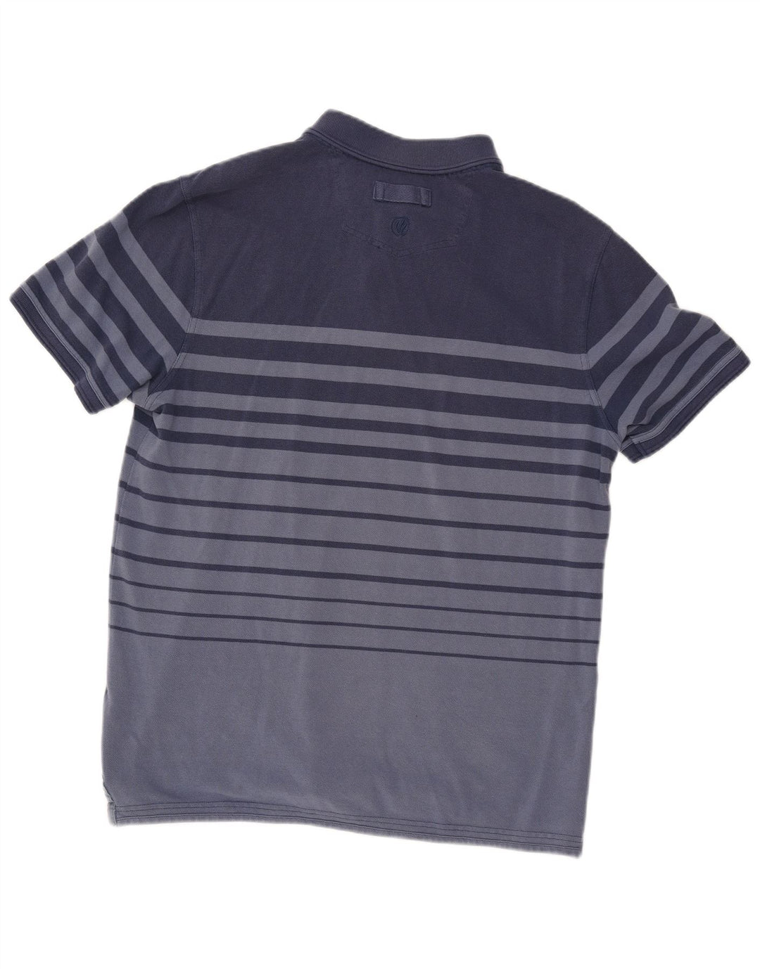 Fat Face Herre Polo Shirt Stor Blå Stribet Bomuld
