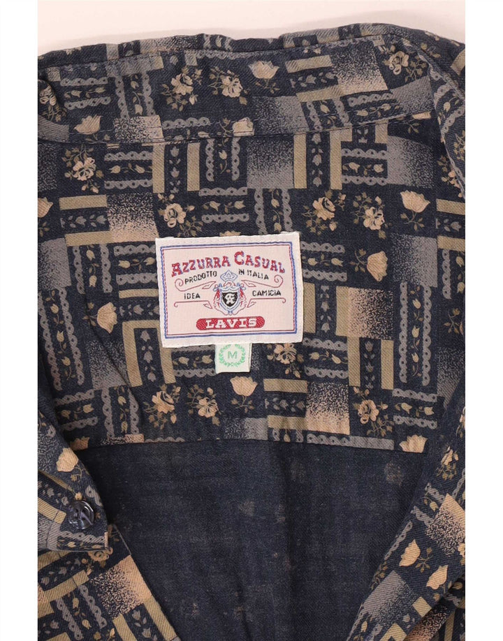 Azzurra Herre Regular Fit skjorte Medium Flerfarvet Geometrisk Retro