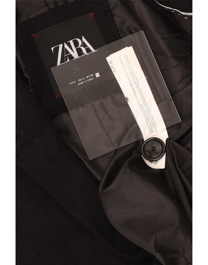 Zara Herre Overfrakke UK 36 Small Black