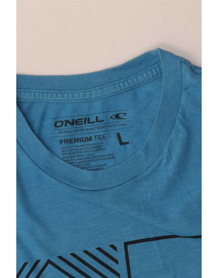 O'Neill Herre Grafisk T-Shirt Top Stor Blå Bomuld