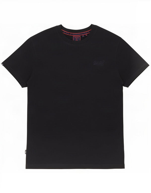 Superdry Mens T-Shirt Top Medium Navy Blue Cotton