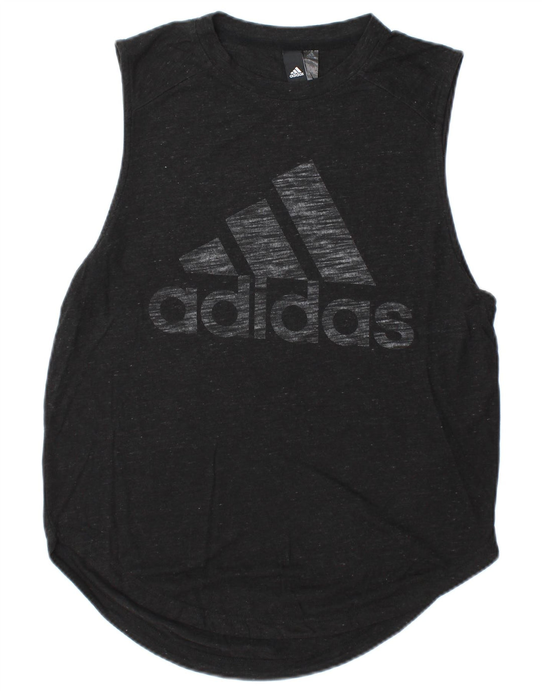 Adidas Herre Grafisk Vest Top Lille Sort Flecked Rayon
